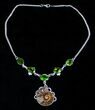 Fossil Ammonite Necklace #3585-1